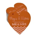 thumbnail image 1 of Inkdotpot Pack Of 100 Hugs & Kisses From The Wedding Favor Paper Tags Craft Real Rose Gold Foil Hang Tags, 1 of 6