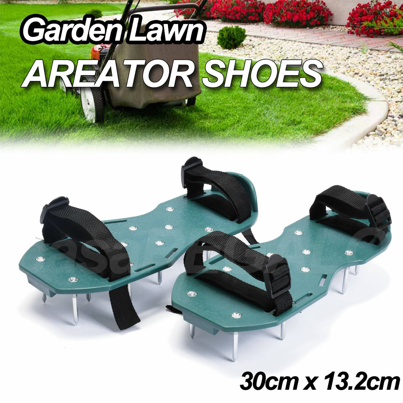 Lawn Sod Aerators shoes Spikes Aerating Sandals Garden Grass Tools N9D6 