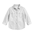 thumbnail image 5 of StSilkitty Kids Denim Shirt Jacket Long Sleeve Collared Button down Shacket with Pocket Fall Lightweight Fashion Coats Size 5-15, 5 of 8