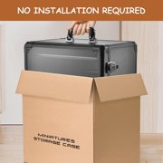 Miniature Storage Case for Collectibles Miniatures, Miniature Display Cases with 6 Trays, Large Size Miniatures Transport Case (Black)