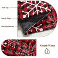 thumbnail image 6 of Bathroom Rugs 2x3 Ft, Red Snowflake Christmas Non Slip Area Rugs for Kitchen Bedroom Entryway, Black Plaid Xmas Winter Abstract Art Washable Carpet Runner Rug Floor Mats for Bedroom Home Decor, 6 of 9