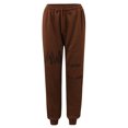 thumbnail image 5 of Gibobby Conjunto de sudadera y pantalones Trajes de jogging para mujer Conjunto de chándal de dos piezas con capucha y pantalones largos(Marrón,XL), 5 of 5