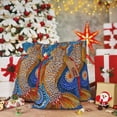 thumbnail image 6 of Rocae Colorful Dot Art Fish for Christmas Drawstring Linen Gift Bag with Drawstrings Treat Bag Goody Present Bags for Christmas Party Favor-Medium, 6 of 9