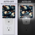 thumbnail image 2 of Platypus LED Square Night Lights - Energy Efficient and Stylish Decor for Any Room | Set of 2 Dimmable Bedside Lamps with Touch Control and Auto Timer, 2 of 6