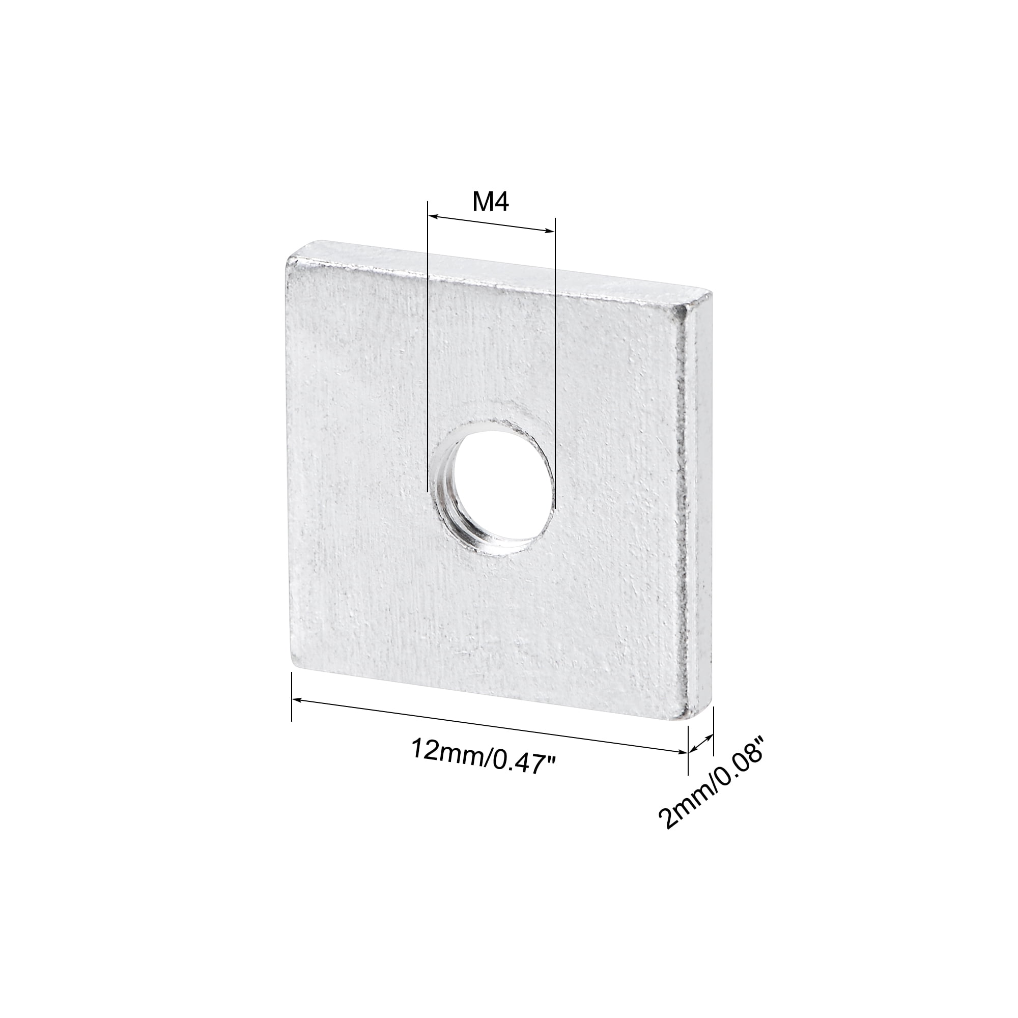 Square Nuts, M4x7mmx2mm Zinc-Plated Metric Coarse Thread Assortment Kit Square Nuts, M4x7mmx2mm Zinc-Plated Metric Coarse Thread Assortment Kit