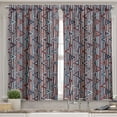 thumbnail image 2 of Ambesonne Tribal Valance & Curtain, Striped, 55"x36", Cinnamon Black Teal, 2 of 6