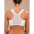 thumbnail image 4 of Easy Comforts Style Front Zip Mesh Back Bra, White, 40 B/C, 4 of 5