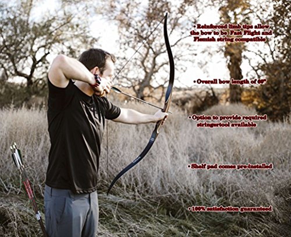 Southwest Archery TigerShark One Piece Recurve Bow - 50L