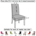 thumbnail image 3 of 2 Packs Chair Covers, Stretch Parson Chair Covers, Dining Room Chair Covers, Kitchen Chair Covers Set of 2, Light Grey, 3 of 7