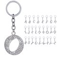 thumbnail image 2 of Key Chain Rhinestone A to Z Design Pendant Keychain Key Ring for Handbag Decor, 2 of 8