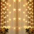 thumbnail image 3 of D Luz Led de estrella para decoración navideña, barra de hielo, decoración para ventana y habitación, cadena de luces de ambiente, cortina de cinco estrellas, 3 of 5