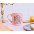 thumbnail image 3 of Taza de cerámica resistente a la cera con forma de princesa de Disney, color rosa, 414 ml, 3 of 8