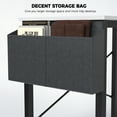 thumbnail image 3 of CONCETTA 49in Reversible L Shaped Computer Desk with Storage, Coner Desk with Wooden Desktop, CPU Stand and Side Bag for Home Office and Gaming, White, 3 of 9