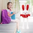 thumbnail image 5 of Clearance Sales WIZUTIZ Pull Funning Rabbits Plushs Doll Keychain Bag Gift Pendant multicolour, 5 of 5