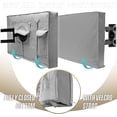 thumbnail image 3 of ASTRAEA Outdoor TV Cover 60~65 inch, 600D Heavy Duty Weatherproof LED Flat Screen Protector with Waterproof Zipper for Outside Television, Gray, 3 of 8