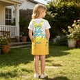 thumbnail image 7 of XAOFW Kids Girls Summer Dresses Sleeveless Ice Cream Printed Overalls Dress With Pocket Casual Suspender Dresses For Everyday Wear Soft Sundress 10-11 Years, 7 of 7