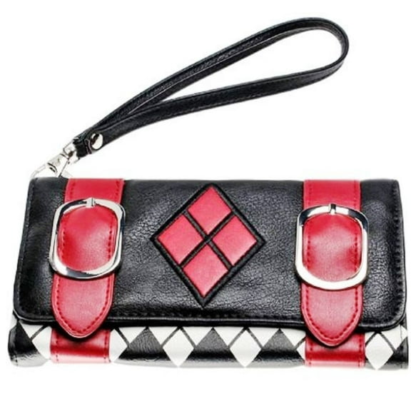 Mainstreet Classics Harley Quinn Themed Trifold Wallets, Multicolor, 1-Piece