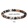 thumbnail image 6 of Natural Agates Stone Bracelet Men Healing Energy 6mm Beads Yoga Elastic Bracelets Jewelry for Women Best Friends Gifts Pulsera, 6 of 6