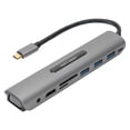 thumbnail image 1 of Adaptador USB 9 en 1 Tipo-C a HDMI Audio VGA USB3.0 Estación de acoplamiento V161B, 1 of 10