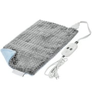KFFKFF Heat Massaging Weighted Heating Pad, Electric Warmth with Vibratory Massage, Auto Shut-off in 2 Hours, Trio Heat & Massage Settings, 12" x 24", 4.8 lbs, Ideal for Easing Tension in Back