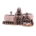 thumbnail image 2 of Figura De Castillo De Latón En Miniatura, Adorno Retro De Escritorio Para Estantería De Mesa De Oficina., 2 of 10