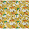 thumbnail image 4 of oneOone Cotton Poplin Twill Yellow Fabric Cloud & Bird Cartoon Sewing Craft Projects Fabric Prints By Yard 56 Inch Wide, 4 of 4
