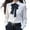 White Shirt fot Women, variant on AINIYS Women's Collared Long Sleeve Ruffle Bow Front Shirt Elegant Basic Layering Office Party Casual Daily Wear Blouse Black M