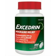Excedrin Migraine for Migraine Relief, 300 Caplets