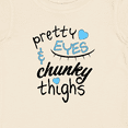 thumbnail image 4 of Inktastic Pretty Eyes and Chunky Thighs Blue Hearts Boys or Girls Baby T-Shirt, 4 of 5