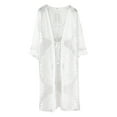 thumbnail image 7 of Cathalem Bathing Suit Cover Up for Women Beach Swimwear Crochet Cover up (White,One Size), 7 of 7