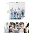 thumbnail image 5 of nqOlkjepod Spring Lavender Flower Cloth Napkins Set of 4 Reusable Dinner Napkins, Botanical Floral Plant Vase Cocktail Napkin Washable Table Napkins for Wedding/Holiday Party/Baby Shower 20"x20", 5 of 8