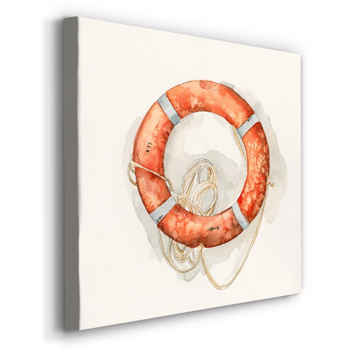 Wexford Home Nautical Safety I-Premium Gallery Wrapped Canvas, 10" x 10" - Ready to Hang