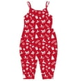thumbnail image 2 of Herrnalise Toddler Baby Girl Jumpsuits Strap Romper Christmas Wapiti Pants With Pockets clearance under $10, 2 of 4
