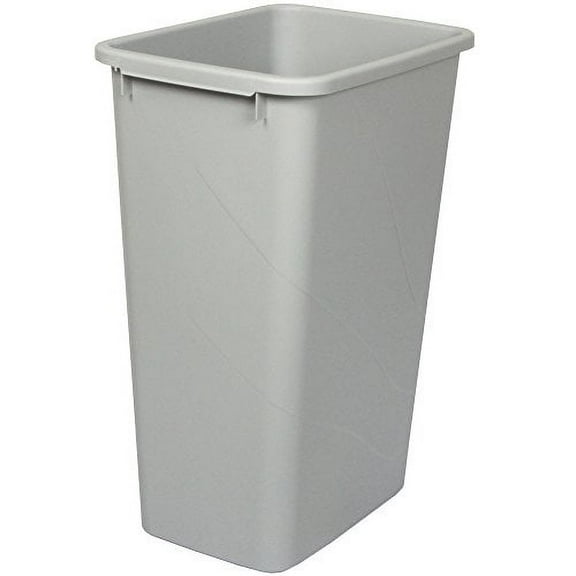 Knape & Vogt Replacement Bin, 50 Qt, 21-5/8" Height, 15-3/8" Width, 11-1/8" Depth Platinum, 8/Case NO lid available for 50 QT