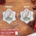 thumbnail image 3 of 3drose, Funny Worlds Greatest Fast Food Worker Cartoon, 3 inch Snowflake Porcelain Ornament, 3 of 7