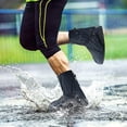 thumbnail image 4 of Botas de lluvia impermeables, cubierta para zapatos, botas de lluvia de silicona antideslizantes, cubierta con cremallera, deportes al aire libre, senderismo, Camping, Scooter, viaje, 4 of 5