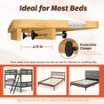 thumbnail image 3 of Bedside Shelf for Bunk Bed - Dorm Bed Shelf with Cup Holder, Night Light Socket, and Hook Versatile Bed Shelf for Dorm Room Essentials, Loft Nightstand, and Dorm Bed Storage Solution Bamboo, 3 of 16