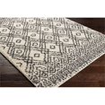 thumbnail image 5 of Surya Beni shag BSH-2310 31 x 87" Runner Fabric Rug in Black and Cream, 5 of 7