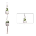 thumbnail image 1 of Billuyoard Cestas colgantes 100 hechas a mano, soporte para plantas, macramé, colgador de plantas, maceta para colgar en la pared interior, soporte para Jardín y Patio No.28 Billuyoard HA001777-28, 1 of 1