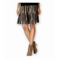thumbnail image 2 of Grace Elements Womens Ikat-Print Flared Skirt, Black, Small, 2 of 2