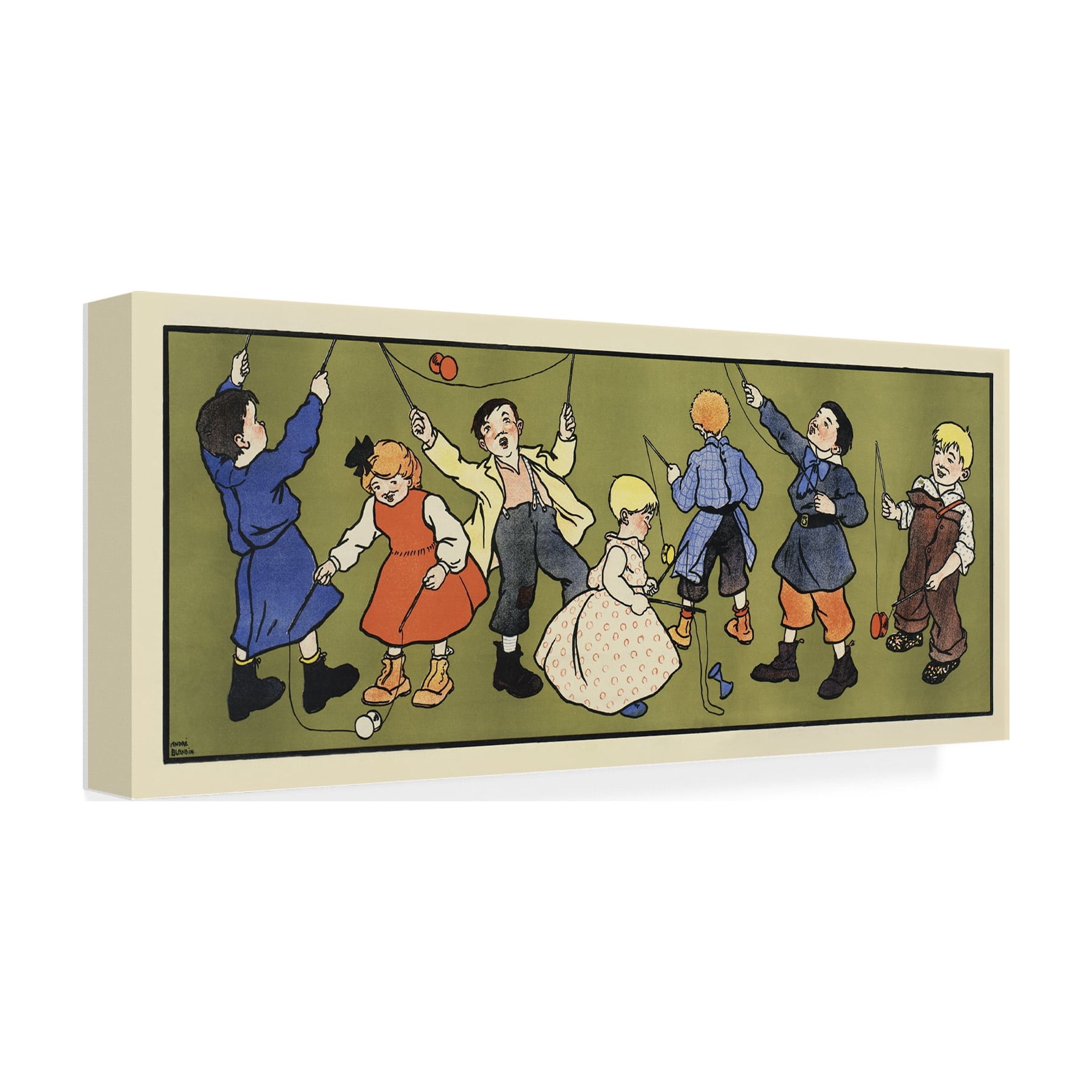 Trademark Fine Art "Children's Panel, Boys" Canvas Art