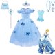 thumbnail image 1 of Vestido de princesa de hadas, disfraz de cenicienta, disfraz de cumpleaños, vestidos para niñas pequeñas, traje de encanto, vestido de fantasía para carnaval Fivean unisex, 1 of 2