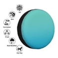 thumbnail image 4 of Fuzoiu Teal Turquoise Print Universal Spare Tire Cover with Buckle Strap, Waterproof Wheel Covers for Jeep, Trailer, RV, Truck and All Car-17 inch, 4 of 6