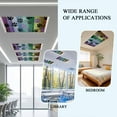 thumbnail image 6 of 2 Pack Colorful Dog Fluorescent Light Covers for Ceiling Lights Paw Prints on The Board Magnetic Ceiling Light Covers Overhead Light Filters for Office Classroom Home, 6 of 9
