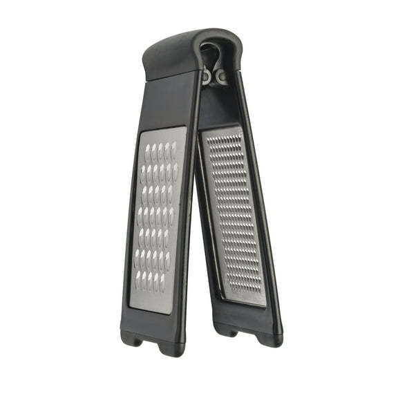 Cooking Light Multifunctional Stainless Steel Folding Grater Zester for Easy Storage, Black