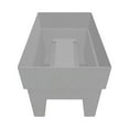 thumbnail image 2 of Bloem Finley Deck Rail Rectangle Planter: 24" - Cement - Matte Finish, Fits Rail Sizes 3"-6", 100% Recycled Plastic Box, For Indoor and Outdoor Use, Gardening, 7.5 Gallon Capacity, 2 of 6