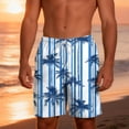 thumbnail image 6 of KIHOUT Men's Tropical Seahorse Print 2-in-1 Swim Trunks - 95% Polyester 5% Spandex, Drawstring Elastic Waist, Lined with Pockets for Beach, Pool and Summer Casual Wear, 6 of 9