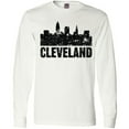 thumbnail image 3 of Inktastic Cleveland Skyline Grunge Long Sleeve T-Shirt, 3 of 5