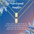 thumbnail image 2 of Anavia Unbiological Daughter Jewelry, Step Daughter Necklace Gift, Bonus Daughter Birthday Card Gift, Mother Daughter Set Necklace-[Two Gold Cube, Blue-Orange Gift Card], 2 of 3