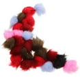 thumbnail image 5 of CATIEBYE 24Pcs Sensory Simulation Fur Balls Assorted Color Diy Decoration Fluffy Round for Hats and Shoes, 5 of 8